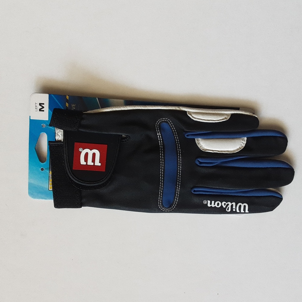 Wilson Black and Blue Sports Glove SIZE  M (LEFT) NEW